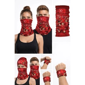 Resim Colizon Unisex Motosiklet Maskesi Bandana - Uv Korumalı Termal Outdoor Boyunluk-Buff 
