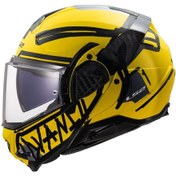 Resim Ls2 Advant 2 Tape Çene Açılır Kask Mat Sarı - Siyah 