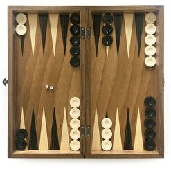 Resim Star Oyun Oymalı Masif Ceviz Tavla - 1020920 