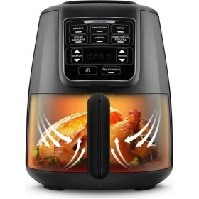Resim Karaca Less Fat Technology ile Ev Yoğurdu, Fırın/ızgara, Isıtma, Sebze ve Meyve Kurutan Smart Sensorlü Easy Wash Tech Airfryer 1550W 