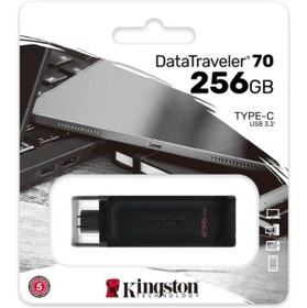 Resim Kingston Dt70 256gb Usb-c 3.2 Gen 1 Type-c Flash Bellek 