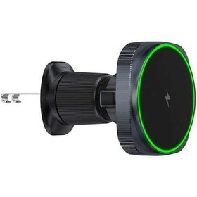 Resim Fastbuy Kare Araba Montaj Şarj Cihazı 15w Kablosuz Hızlı Şarj İphone Tutucu 15/14/13/12 Pro Max Plus Uyumlu 