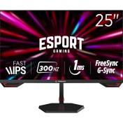 Resim Rampage CRIMSON CR25R300F 25 300Hz 1ms CSOT FAST IPS FHD Freesync/G-Sync PC Flat Oyuncu Monitörü 