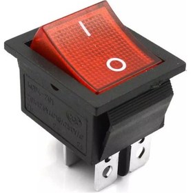Resim Mr-104-0 Geniş Kırmızı Işıklı Anahtar On-off 4p 50 Adet Kırmızı 