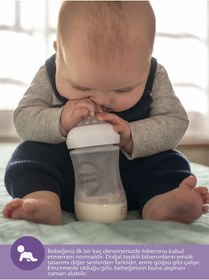 Resim Philips Avent Natural Response Doğal Tepkili PP 3'lü Biberon Seti 125 ml 0+ Ay & 260 ml 1+ Ay & 330 ml 3+ Ay 