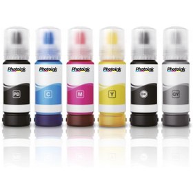 Resim DRKLA DKLAALKD2 Plus L Serisi Muadil Mürekkepleri, Epson 103 Ecotank Photoink 4 Renk Set Mürekkep L6290 
