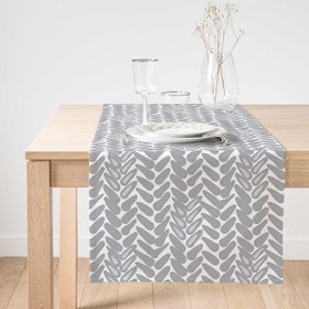 Resim Geometrik Desenli Dijital Baskılı Modern Süet Runner 