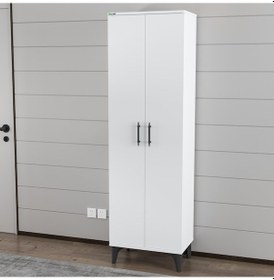 Resim Garaj Home Modern Raflı Portmanto Vestiyer Çok Renkli 