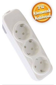 Resim FAR 5 Adet 3lü Klemensli Kablosuz Grup Priz 