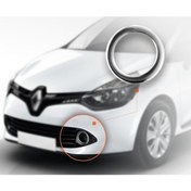 Resim Renault Clio 4 Uyumlu 2017-2019 Krom Sis Çerçevesi 2 Parça Paslanmaz Çelik 