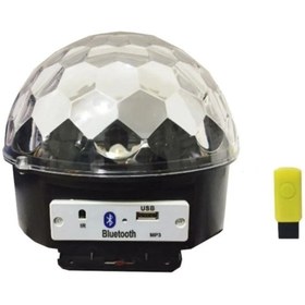 Resim Adalia Yarım Küre Disko Topu Müzik Çalar Bluetooth/usb Renkli Led Işıklı 