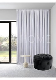 Resim Beyaz Saten Güneşlik Perde Üst Kalite Pilesiz Dikim Beyaz 