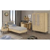 Resim Trio Wood L Genç Odası %100mdf Meşe 