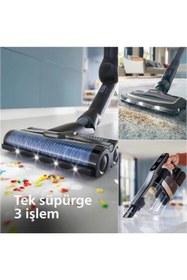 Resim AyrStore Serisi Islak&Kuru Dikey Süpürge, Tek Süpürge 3 İşlem, Otomatik Temizlik, LED 