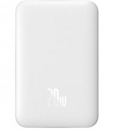 Resim Baseus MgSafe Mini Overseas Edition Beyaz 10000 mAh Hızlı Şarj Kablosuz Powerbank 