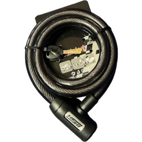 Resim Halat Kilit 20x150 Çelik Bisiklet Ve Motosikletler İçin 