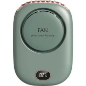 Resim Szykd DQ203 Asma Boyun Fan USB Mini Masaüstü Büyük Rüzgar Fan Yeşil (Yurt Dışından) 