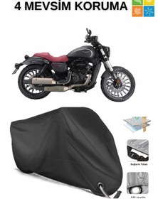 Resim AutoEN ARORA CP 250 DAYANIKLI KİLİT UYUMLU SU GEÇİRMEZ MOTOSİKLET BRANDASI-SİYAH 