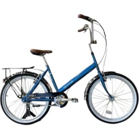 Resim Carraro Ponı Kadın Şehir Bisikleti 450H V 24 Jant 3 Vites Mavi Mor Beyaz 