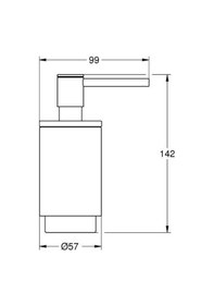 Resim Grohe Selection Sıvı Sabunluk - 41028da0 Antrasit 