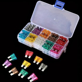 Resim 50/100/120/280/306 adet Otomotiv Fiyasko Kombinasyon Kiti, Mini/Small/Medium, Fiyasko Bıçağı Stili için Deniz·Araba·Kamyon·Tram·Fiyasko Değişimi 2A 3A 5A 7.5A 10A 15A 20A 25A 30A 35A 