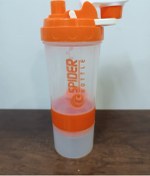 Resim Sızdırmaz Ve Ve Vidalı Kapaklı Plastik Shaker Şefaf Turuncu 