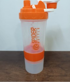 Resim Sızdırmaz Ve Ve Vidalı Kapaklı Plastik Shaker Şefaf Turuncu 