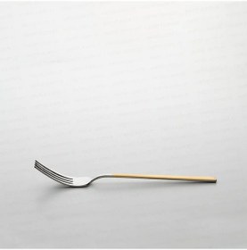 Resim Nehir Dalyan Altın Saten 12 Kişilik 72 Parça Kutulu Çatal Kaşık Bıçak Takımı 