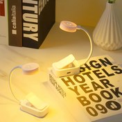Resim 360 Derece Ayarlanabilir Kol LED Klipsli Okuma Lambası | USB Masa Lambası | Mini Taşınabilir Yatak Başı Gece Işığı | Göz Dostu Masa Lambası | İki AA Pil ile Çalışır (Piller Dahil Değildir) | Üç Renk Modu: Beyaz, Sıcak Işık, Nötr Işık ve Düğme Basarak Karartma Fonksiyonlu | Okumaya, Çalışmaya, Ofise, Yatağa Uygun | Noel, Sevgililer Günü, Paskalya, Cadılar Bayramı için İdeal Hediye 