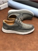 Resim Umut Birkan Hakiki Nubuk Deri Ortopedik Hafif Rahat Yumuşak Erkek Ayakkabı Gri 