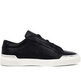 Resim Derimod Erkek Siyah Bağcıklı Deri Sneaker,Kışlık Spor Ayakkabı 25WFD6211FT 