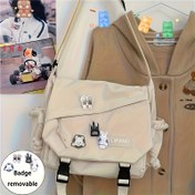 Resim Unisex Moda Kampüs Sırt Çantası - Ayarlanabilir Askılı, Hafif ve Katlanabilir, Okul, Açık Hava Aktiviteleri ve Günlük Kullanım İçin İdeal, 3 Renk Seçeneği 