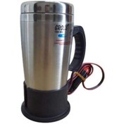 Resim Gross 24 Volt Araç Termosu Ketil Su Isıtıcı Termos 500 Ml Krom 