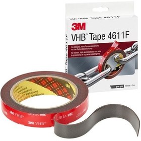 Resim 3M BANT VHB 4611F 19MMX3M ÇIFT TRF (GRİ ) 