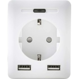 Resim Özbience Akıllı Priz 2 Usb, Wi-Fi, Tuya, Google, Alexa, Siri Uyumlu, 10A Koruma 