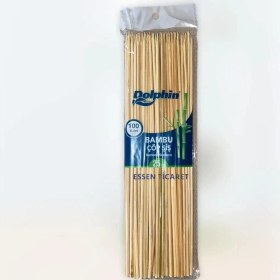 Resim Dolphin Bambum Ahşap Çöp Şiş 25 cm 100'lü 