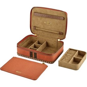 Resim Ida Deri Saplı Takı Seyahat Kutusu 190. Yıl Sınırlı Seri 21x15x7 Cm Kahverengi 