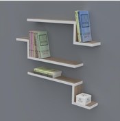 Resim Kenzlife Kitaplık Mediha 015 060 20 3 Crd Duvar Rafı 