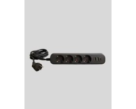 Resim Nevamel® Akıllı Akım Dengelemeli 4’lü Çoklu Priz Type-C ve USB Çıkışlı 
