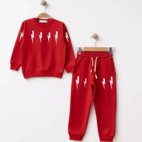 Resim Bebolly Ikili Takım Beep Baskılı Uzun Kol Beli Lastikli Mevsimlik Eşofman Takımı 