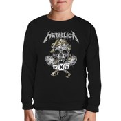 Resim Metallica - X - X Siyah Çocuk Sweatshirt 