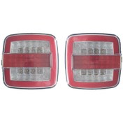 Resim 2 Adet Kare Neon Stop Lambası 4 Fonksiyonlu 12-24V 