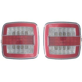 Resim 2 Adet Kare Neon Stop Lambası 4 Fonksiyonlu 12-24V 