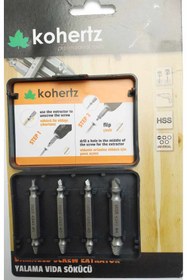 Resim kohertz BOZUK(HASARLI) VİDA SÖKÜCÜ(2080 HSS ÇELİĞİ) 