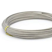 Resim Krom Çelik Halat 7X19 3 Mm 10 Metre 