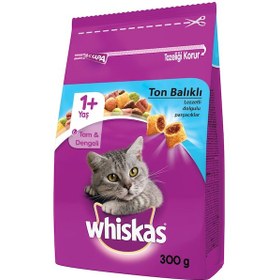 Resim Whiskas Ton Balıklı ve Sebzeli Yetişkin Kedi Maması 300 G 