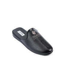 Resim Polo Club Günlük Çeyizlik Erkek Deri Terlik Kutulu Siyah 