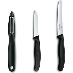 Resim Victorinox Siyah Soyacak ve Bıçak Set Siyah 