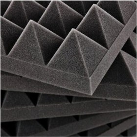 Resim Ses Yalıtm Akustik Piramit Süngeri Kendinden Yapışkanlı 40mm 50x50 50 Adet 