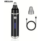 Resim Oldfriend Siyah Usb Şarjlı Kulak Burun Trimmer 500mah Ağda Makinesi Kadın Erkek Kaş 